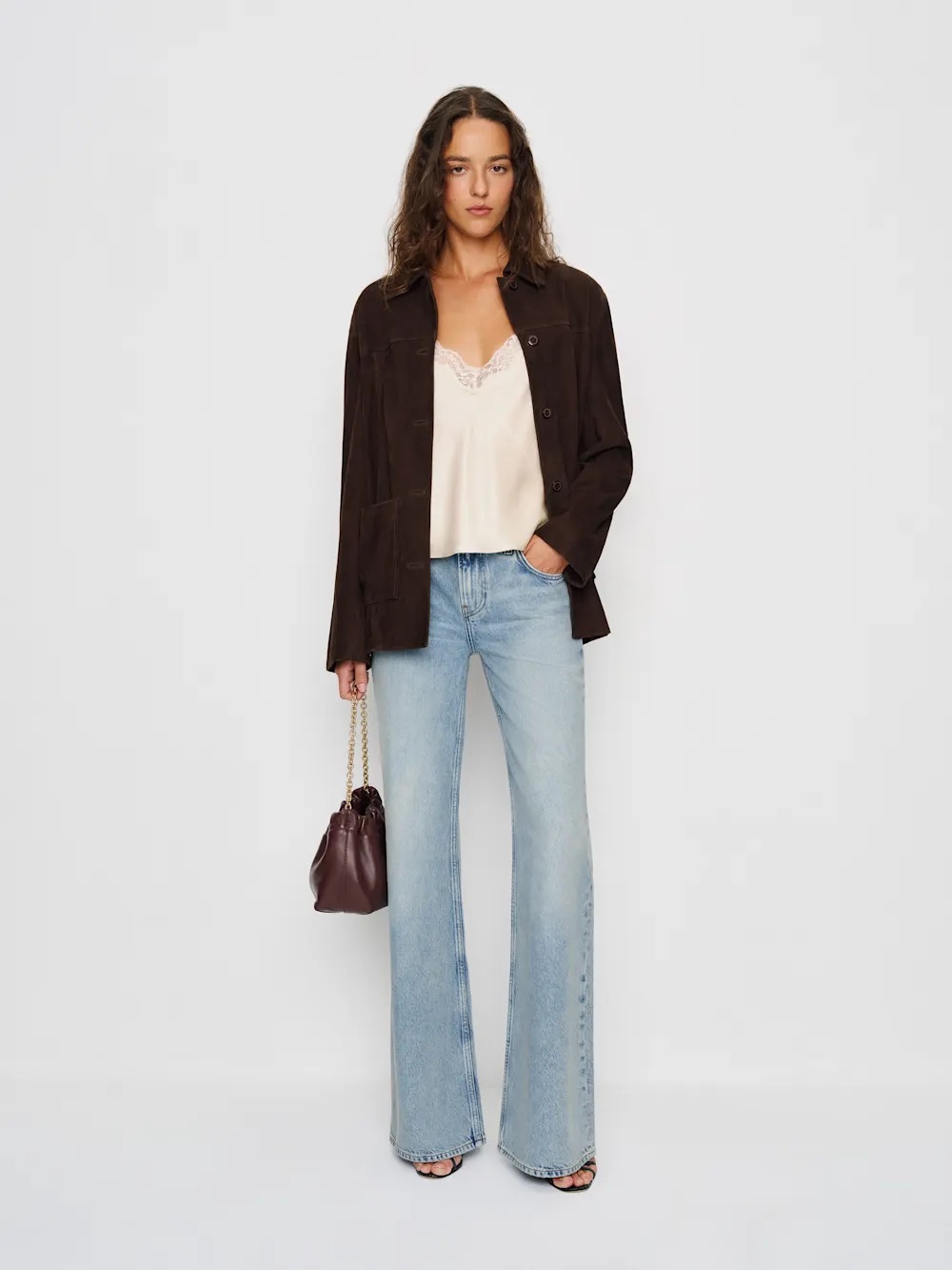 Reformation Kara Low Rise Loose Flare Jeans - 25